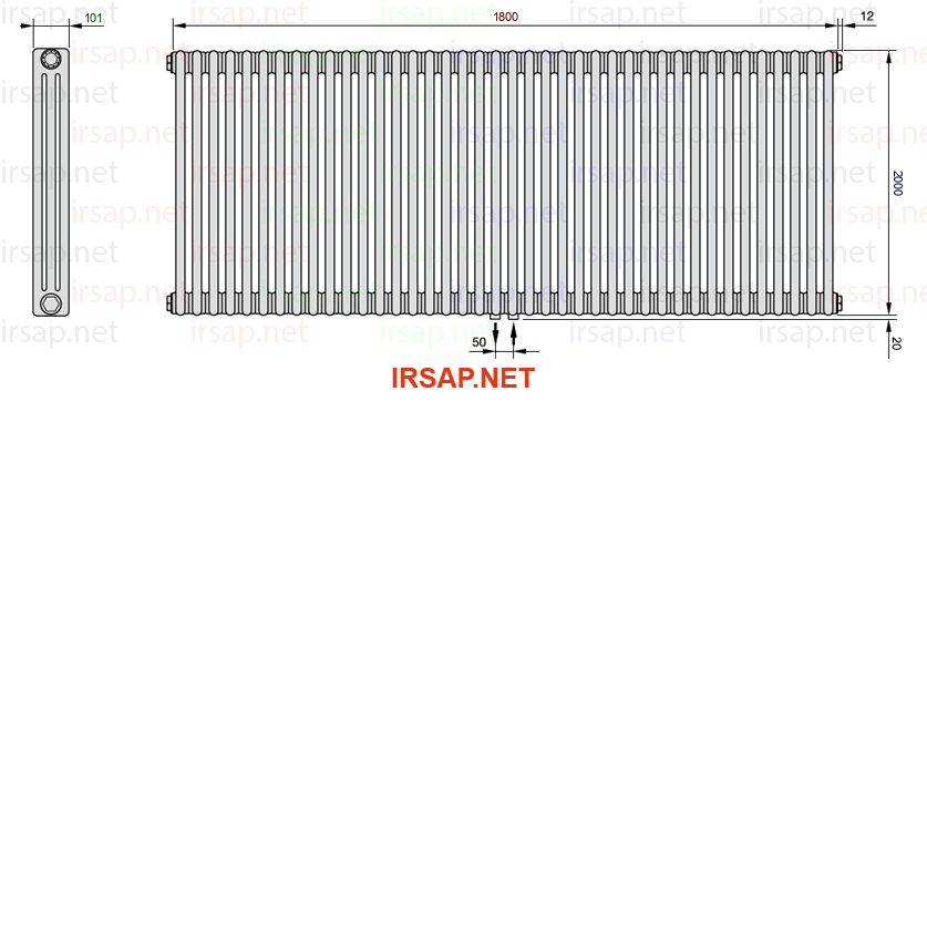 Радиатор IRSAP Tesi 32000/40 T50 CL 01